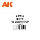 AK INTERACTIVE 6573 0.3mm thickness x 245 x 195mm – STYRENE SHEET – (3 units)
