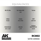 AK REAL COLORS RC802 Satin Varnish 17ml