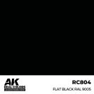 AK REAL COLORS RC804 Flat Black RAL 9005 17ml