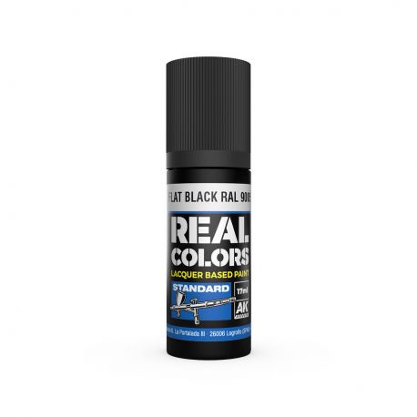 AK REAL COLORS RC804 Flat Black RAL 9005 17ml