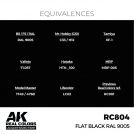 AK REAL COLORS RC804 Flat Black RAL 9005 17ml