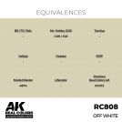 AK REAL COLORS RC808 Off White 17ml