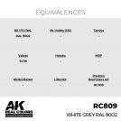 AK REAL COLORS RC809 White Grey RAL 9002 17ml