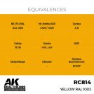 AK REAL COLORS RC814 Yellow RAL 1003 17ml