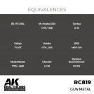 AK REAL COLORS RC818 Gun Metal 17ml
