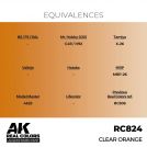 AK REAL COLORS RC824 Clear Orange 17ml