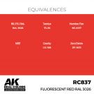 AK REAL COLORS RC837 Fluorescent Red RAL 3026 17ml