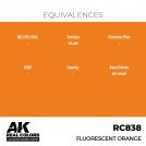 AK REAL COLORS RC838 Fluorescent Orange 17ml