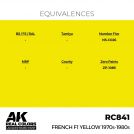 AK REAL COLORS RC841 French F1 Yellow 1970s-1980s 17ml