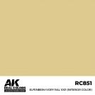AK REAL COLORS RC851 Elfenbein-Ivory RAL 1001 (Interior Color) 17ml