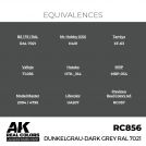 AK REAL COLORS RC856 Dunkelgrau-Dark Grey RAL 7021 17ml
