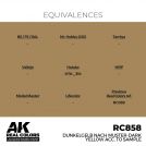 AK REAL COLORS RC858 Dunkelgelb Nach Muster-Dark Yellow acc. to Sample 17ml