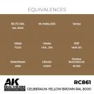 AK REAL COLORS RC861 Gelbbraun-Yellow Brown RAL 8000 17ml