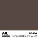 AK REAL COLORS RC864 Rotbraun-Red Brown RAL 8017 17ml