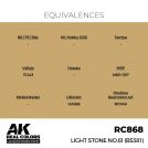 AK REAL COLORS RC868 Light Stone No.61 (BS381) 17ml