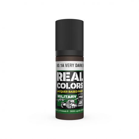 AK REAL COLORS RC873 S.C.C. No.1A Very Dark Brown 17ml