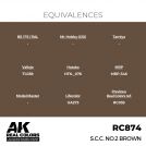 AK REAL COLORS RC874 S.C.C. No.2 Brown 17ml