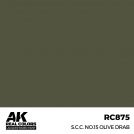 AK REAL COLORS RC875 S.C.C. No.15 Olive Drab 17ml