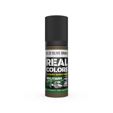 AK REAL COLORS RC883 No.9/No.22 Olive Drab (WWII) 17ml