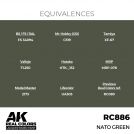 AK REAL COLORS RC886 NATO Green 17ml