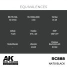 AK REAL COLORS RC888 NATO Black 17ml