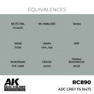 AK REAL COLORS RC890 ADC Grey FS 16473 17ml