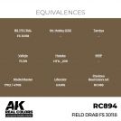 AK REAL COLORS RC894 Field Drab FS 30118 17ml