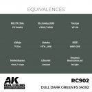 AK REAL COLORS RC902 Dull Dark Green FS 34092 17ml