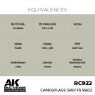 AK REAL COLORS RC922 Camouflage Grey FS 36622 17ml