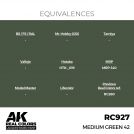 AK REAL COLORS RC927 Medium Green 42 17ml