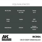 AK REAL COLORS RC953 IJN D1 Deep Green Black 17ml
