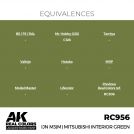 AK REAL COLORS RC956 IJN M3(M) Mitsubishi Interior Green 17ml