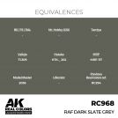 AK REAL COLORS RC968 RAF Dark Slate Grey 17ml