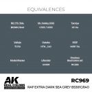 AK REAL COLORS RC969 RAF Extra Dark Sea Grey BS381C/640 17ml