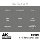 AK REAL COLORS RC979 A-14 Interior Steel Grey 17ml
