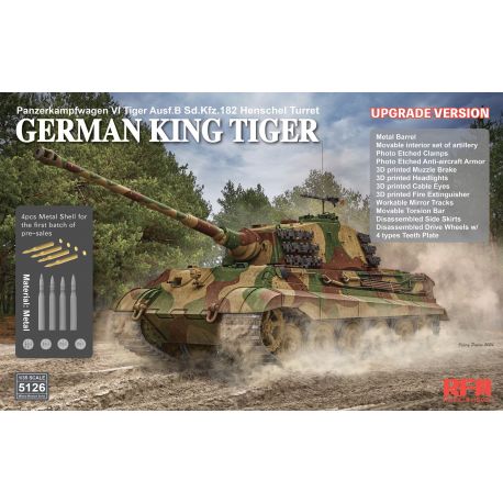 RYE FIELD MODEL 5126 Sd.Kfz.182 Tiger Ausf.B King Tiger (UPGRADE V.)