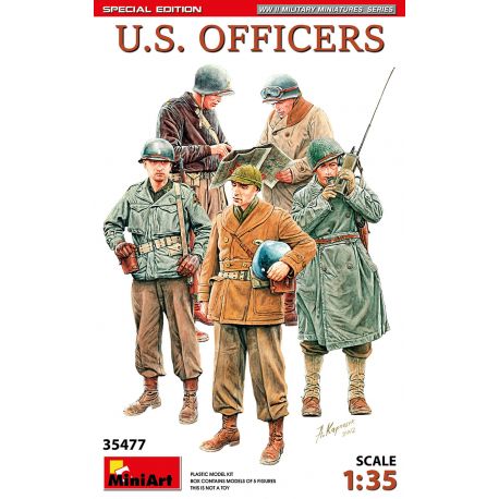 MINIART 35477 U.S. OFFICERS. SPECIAL EDITION