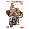 MINIART 35422 U.S. SOLDIERS WITH WLA MOTORCYCLES