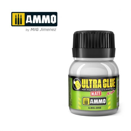 Ammo of Mig Ultra Glue Matt for Photo-Etch and Clear Parts