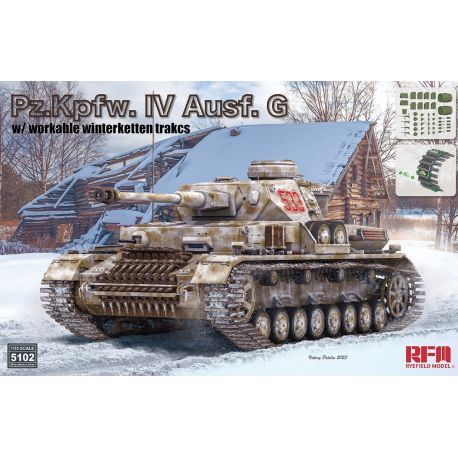 RYE FIELD MODEL 5045 Panther Ausf.F with workable track links 1/35