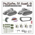 RYE FIELD MODEL 5045 Panther Ausf.F with workable track links 1/35