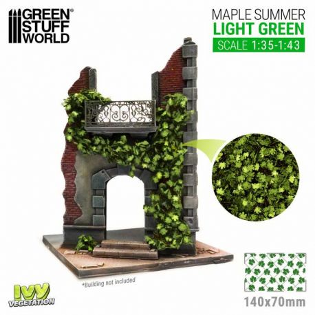 GREEN STUFF WORLD Ivy Foliage - Light Green Maple - Large