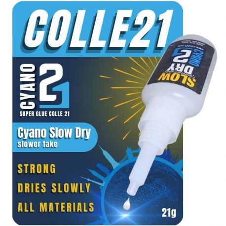 COLLE21 SLOW DRY Super Glue Cyanoacrylato