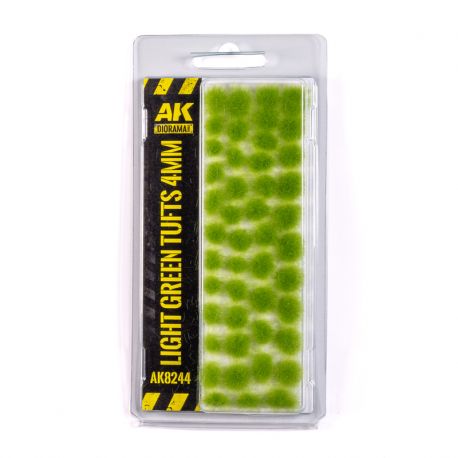 AK INTERACTIVE 8244 CIUFFI VERDE CHIARO 4MM