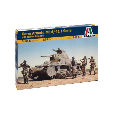 ITALERI 6543 CARRO ARMATO M14/41 l SERIE with ITALIAN INFANTRY 1/35