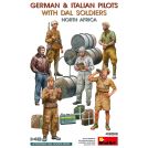 MINIART 49018 GERMAN & ITALIAN PILOTS WITH DAL SOLDIERS. NORTH AFRICA