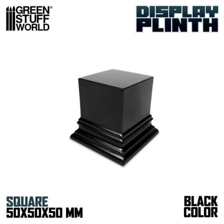 GREEN STUFF WORLD Square Top Display Plinth 5x5 cm - black