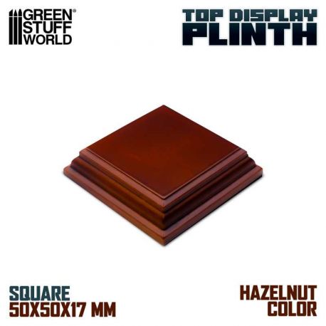 GREEN STUFF WORLD Piedistallo Base Quadrata 5x5 cm - Nocciola