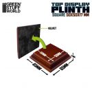 GREEN STUFF WORLD Round Top Display Plinth 4cm- Hazelnut Brown