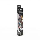 AK INTERACTIVE TABLETOP SYNTETHIC BRUSHES SET